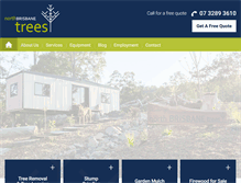 Tablet Screenshot of northbrisbanetrees.com.au